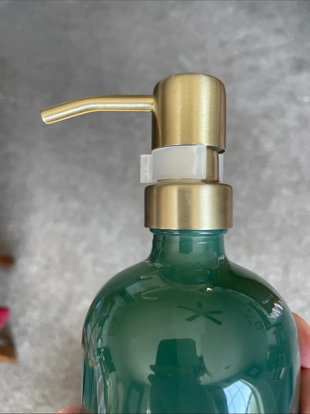 Eucalyptus Mint Hand Soap - Sand + Fog green / gold butterfly decorative bottle
